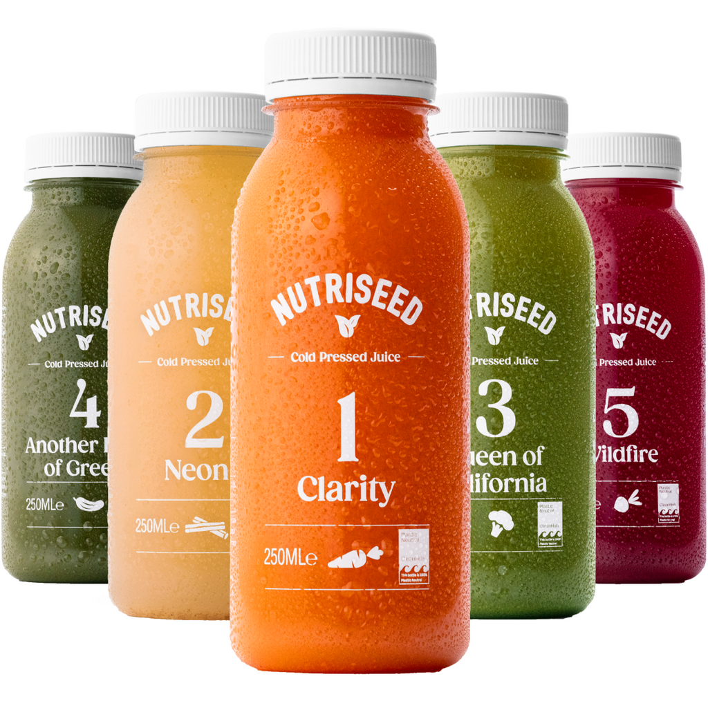 An image of Juice Cleanse | Cold Pressed Detox Diet Drinks | Nutriseed 3 Day Cleanse (15 jui...